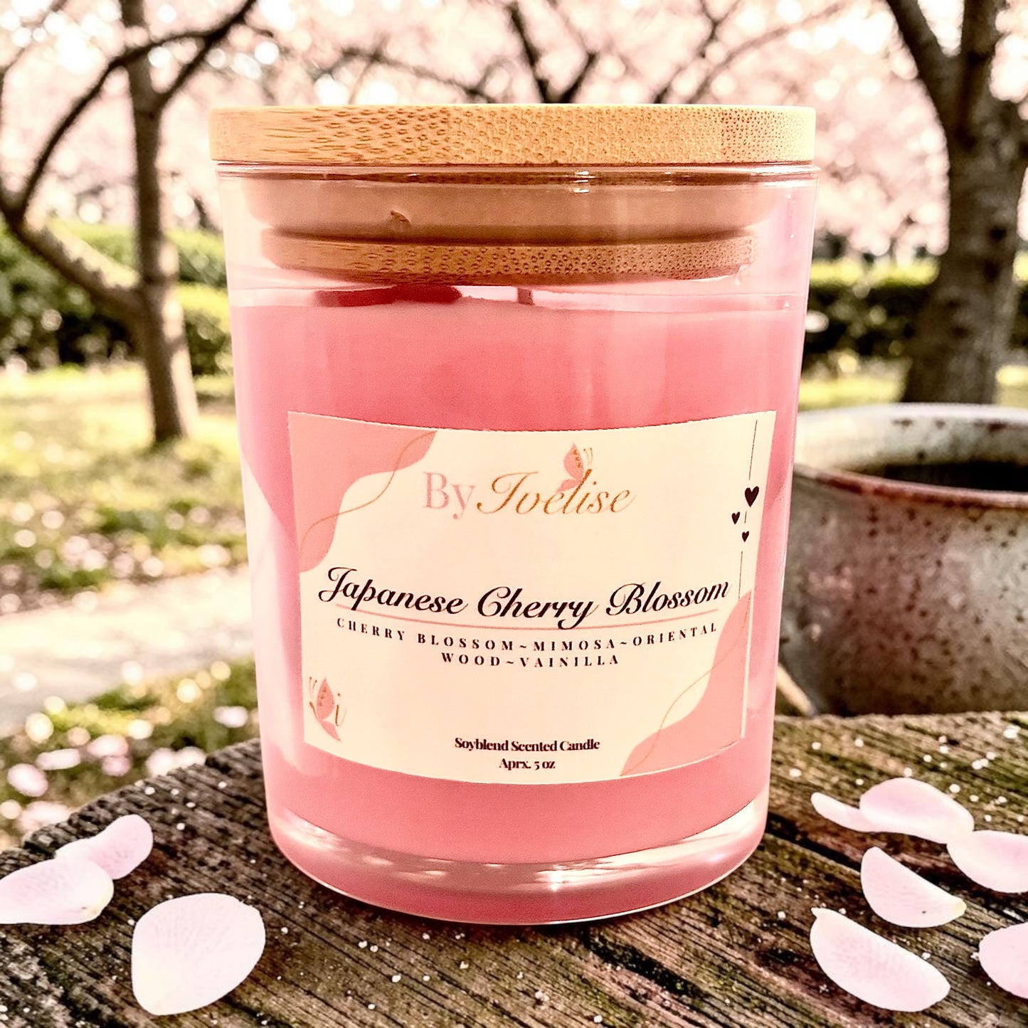Japanese Cherry Blossom Candle