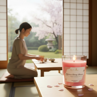 Japanese Cherry Blossom Candle